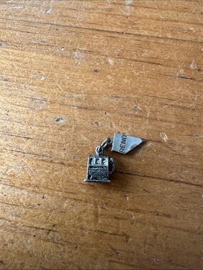 Vintage Sterling Silver Slots Charm